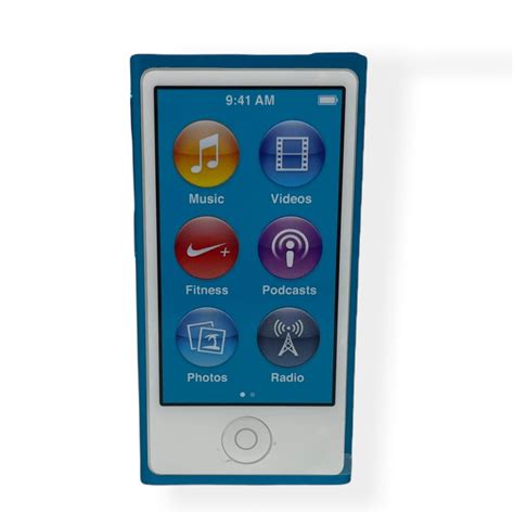 Apple 7th Gen 16gb Ipod Nano Blue Mp3 Player Pre Owned Like New