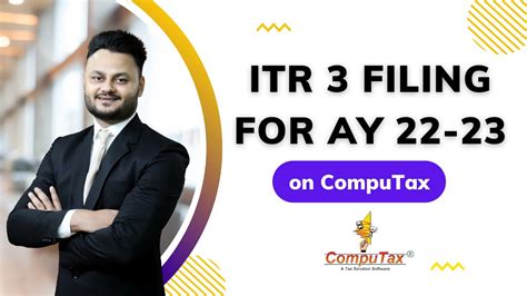 Itr Filing For Ay In Computax Ft Skillvivekawasthi Youtube