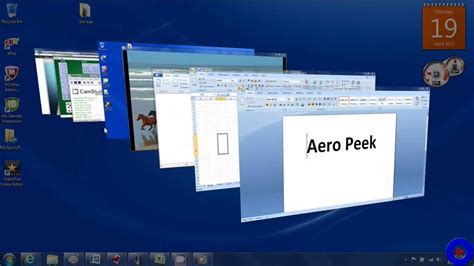May come across the requirement to install additional features like.net framework 3.5 for some software to. Windows 7 Aero Peek - YouTube