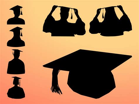 Graduation Silhouette Graphics Vector Art And Graphics