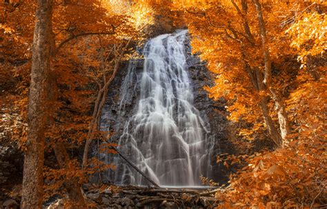 waterfall, Cascade, Forest, Autumn Wallpapers HD / Desktop and Mobile Backgrounds