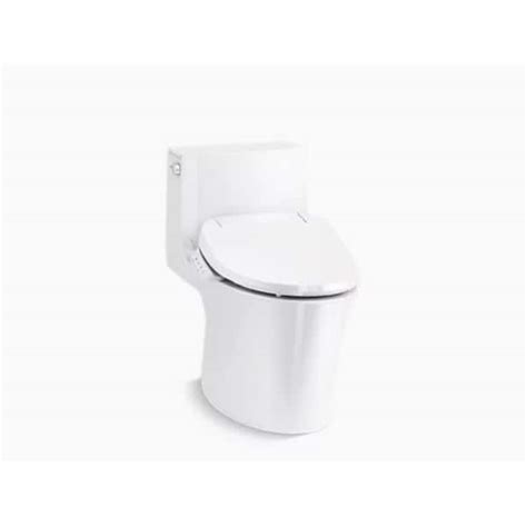Kohler Veil 1 Piece 128 Gpf Dual Flush Elongated Toilet In White Seat