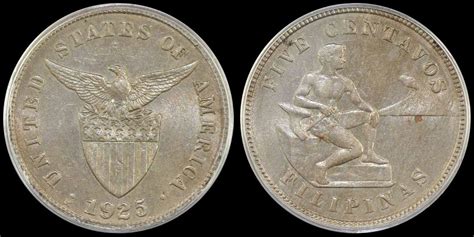 Philippines 1925 M 5 Centavos Coinfactswiki