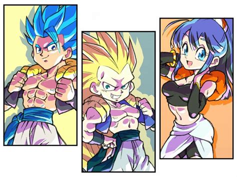 Gogeta Gotenks And Bulchi Personajes De Dragon Ball Personajes De Goku Dibujos De Goku Black