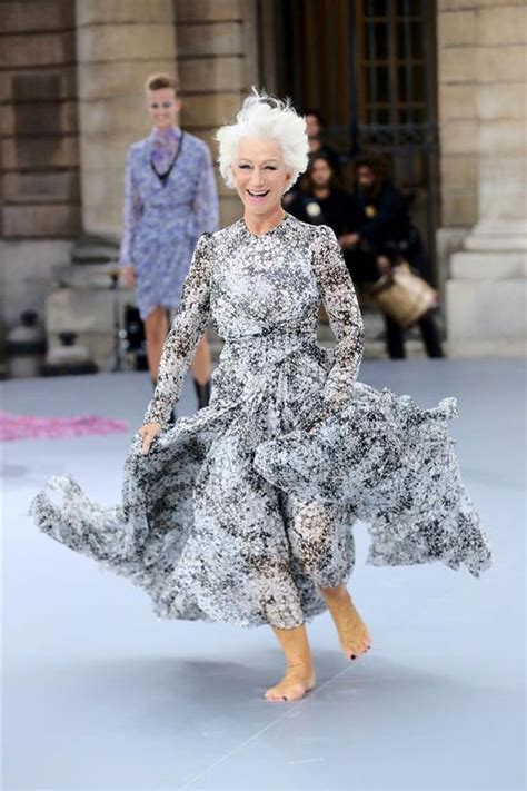 Helen Mirren Struts The Runway For Le Défilé L’oréal Paris Show Tom And Lorenzo Bloglovin’