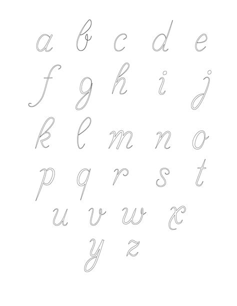 Fancy Letters Alphabet Lowercase