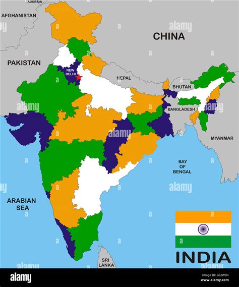 Mappa India Immagini E Fotografie Stock Ad Alta Risoluzione Alamy