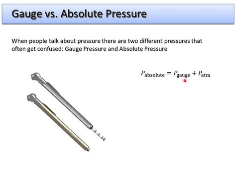 3 Fluid Dynamics Gauge And Absolute Pressure Youtube