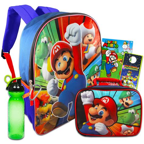Buy Super Mario School Supplies Set For Kids Mario Backpack And