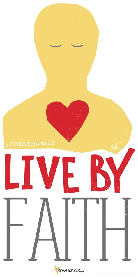 Live By Faith 2 Corinthians 57 Christian Cartoon