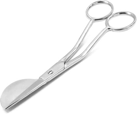 Balyfovin 6 Inch Stainless Steel Applique Scissors Offset Handle