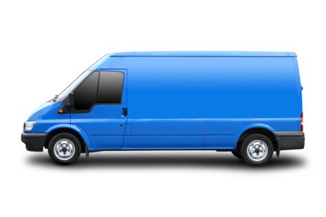 Blue Van Isolated Stock Photo Download Image Now Van Vehicle