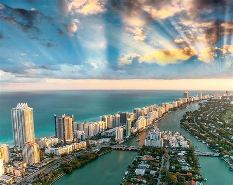 Miami Downtown Florida Cityscape Wallpapers Wallpaper Cave