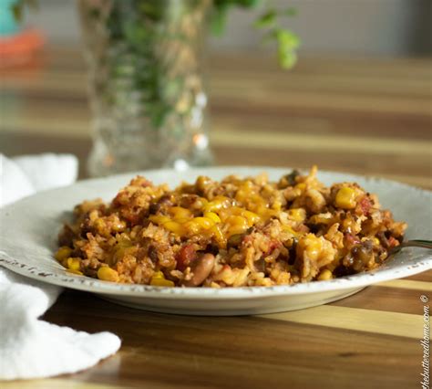 Cowboy Rice Casserole ~ The Buttered Home