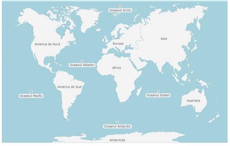 Utilizând Harta Fizică A Lumii Localizează Pe Harta Contur Continentele