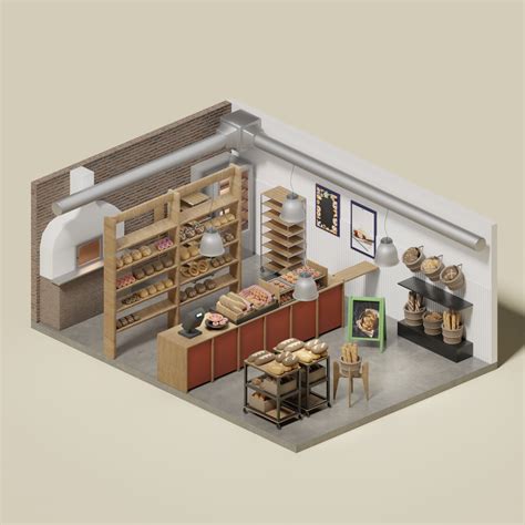 3d Model Bakery Toffu Co