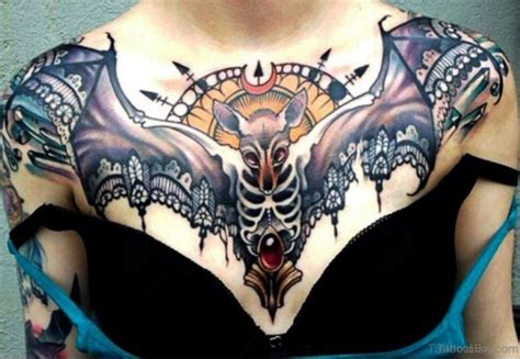 60 Marvelous Bat Tattoos On Chest