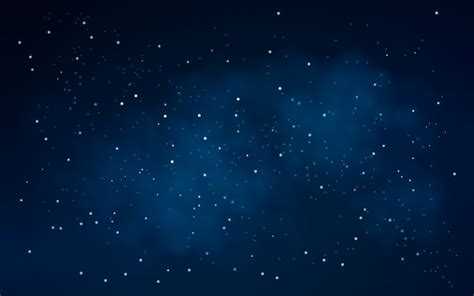 Premium Vector Night Sky Background With Stars