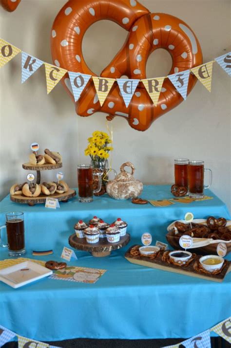 Include beer steins on the table to hold flowers. Celebrate: Oktoberfest Party! {With Home Brewed Beer ...