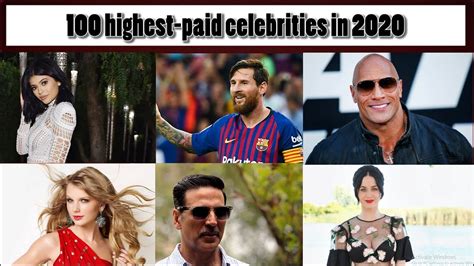 Top 100 Highest Paid Celebrities In 2020 Forbes Top 100 Celebrities