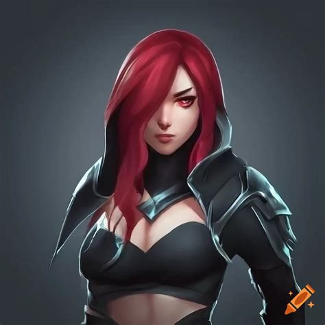 Detailed Illustration Of Katarina From League Of Legends Realistic Beutifull Extremly Detailed