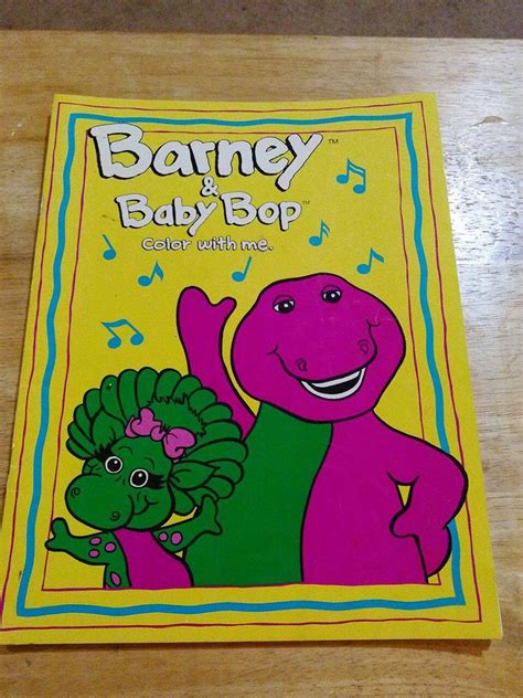 Rare Barney And Baby Bop Coloring Book Paperback 1992 Etsy