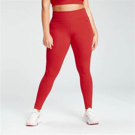 mp women s essentials leggings red myprotein™