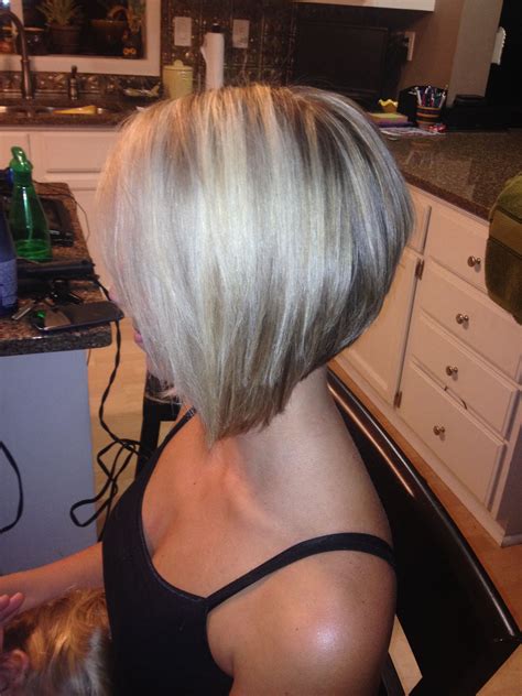 Short Stacked Angled Bob Hair Inverted Bob Pinterest Stacked