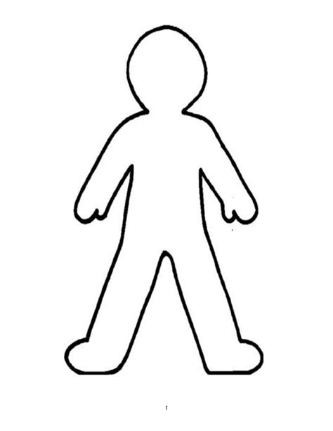 Outline Drawing Of A Person Clipart Best Person Drawing Easy