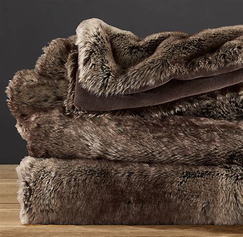 Luxe Faux Fur Blanket Mink