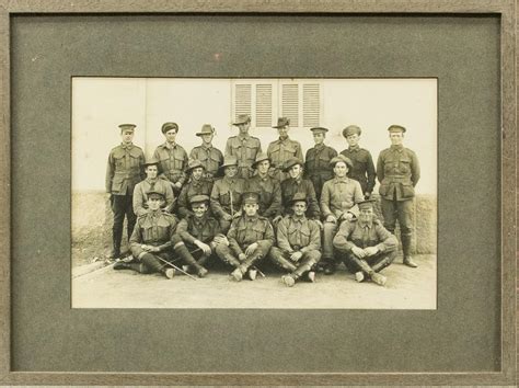 A Group Photograph Of 19 Members Of The 22nd Battalion At Heliopolis In