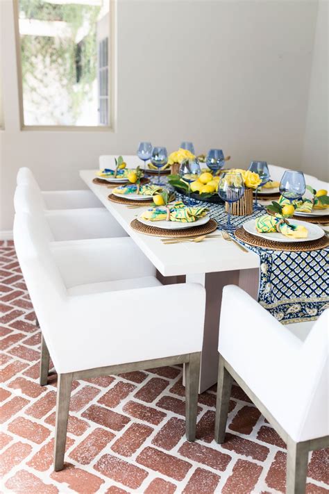 French Country Decor Yellow And Blue Summer Table French