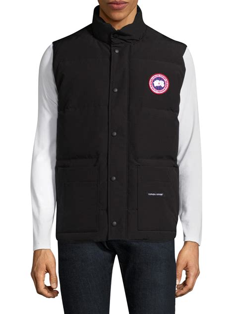 canada goose quilted freestyle vest in black for men save 24 lyst