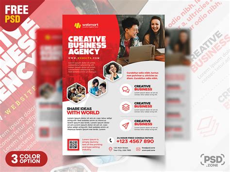 Free Corporate Flyer Design Psd Template Download Psd