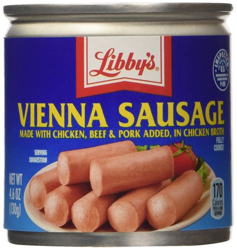 Libbys Vienna Sausage In Chicken Broth Cans 46 Oz 18 Count Tilly