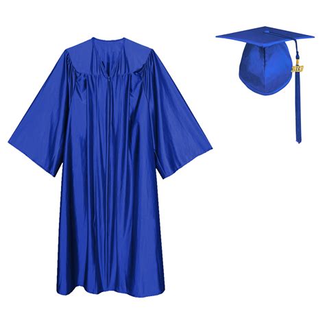 Royal Blue Shiny Primary School Graduation Cap And Gown Graduation Paradise