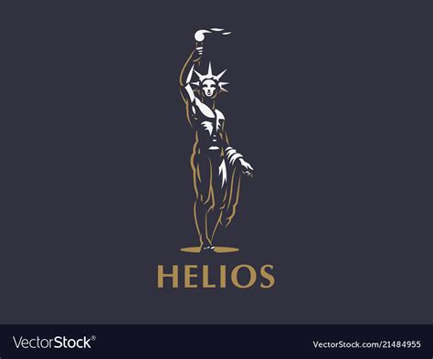 Helios Sun God Royalty Free Vector Image Vectorstock