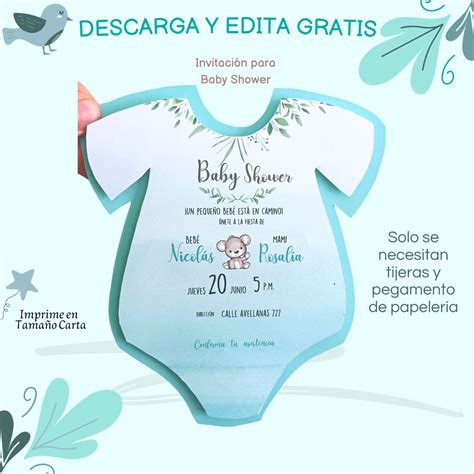 Invitación Baby Shower Regalos Detalles