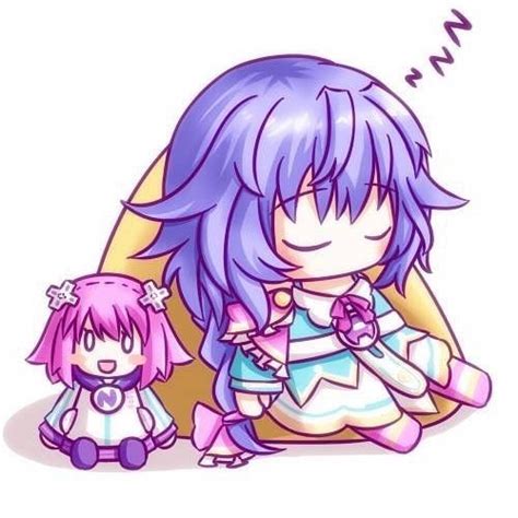 Sleeping Chibi Plutia Neptunia Amino
