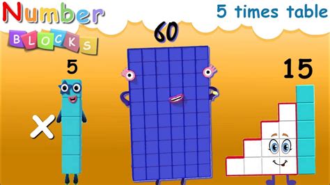 Numberblocks Multiply By Five 5 Times Table Counting By Multiples