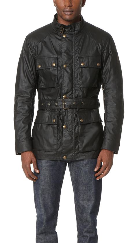 Belstaff Black Roadmaster Jacket For Men Jackets Designer Clothes