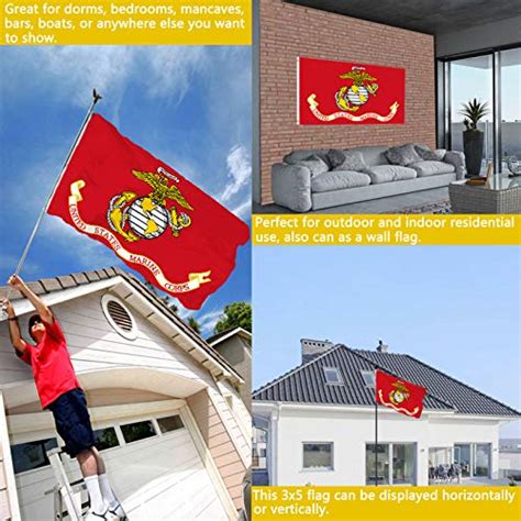 double sided us marine corps usmc flags 3x5 outdoor heavy duty army banner flag indoor with 2