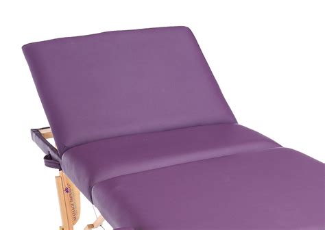 massage imperial® deluxe lightweight purple 3 section portable massage table couch bed reiki