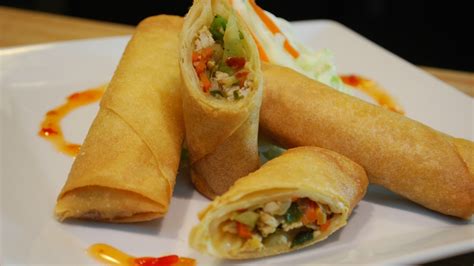 Recipe by brooke the cook in. Chicken Spring Rolls Recipe - YouTube
