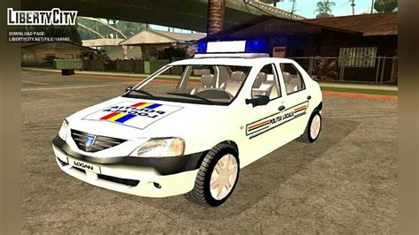 Download Dacia Logan Romanian Police For Gta San Andreas