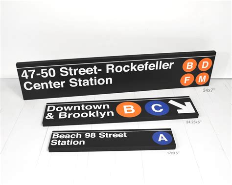 Times Square 42 Street Station New York City Subway Sign Etsy