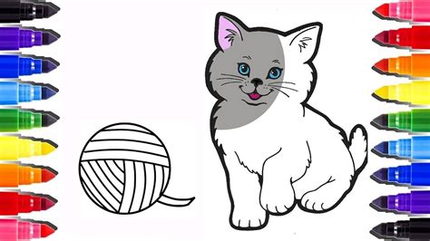 À l'occasion de moi, moche et méchant 3, le réalisateur et papa des minions pierre coffin a répondu à nos questions en dessins (et ça rime en plus). Coloriage Chat mignon | How to draw a Cat coloring pages | learn colours - YouTube