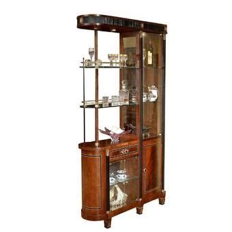 Great for storing glasses in the kitchen or over a bar. Denya Wall-Mounted Curio Cabinet | China cabinet, Cabinet ...