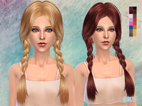 199 просмотров 2 месяца назад. Sims 4 Hairs ~ The Sims Resource: Double braids hairstyle ...