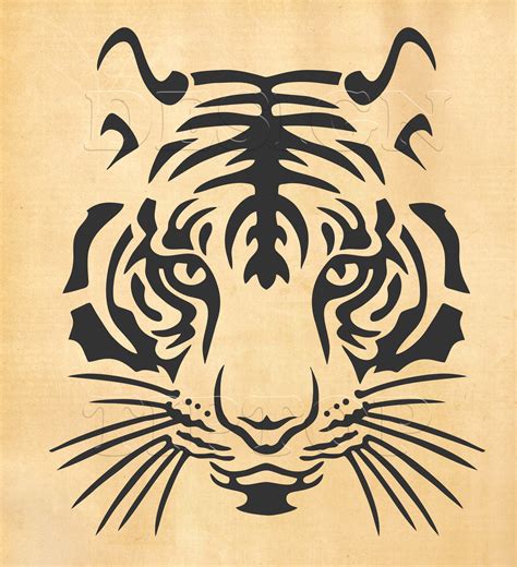 Tiger Face Svg Cut File